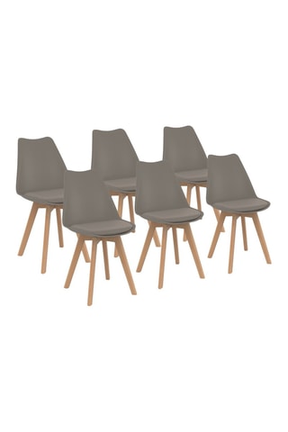 6 chaises Nordia - 46 x 40 x 45 cm