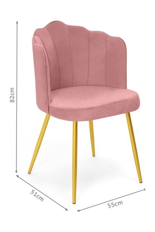 2 chaises Arielle - 55 x 82 x 51 cm