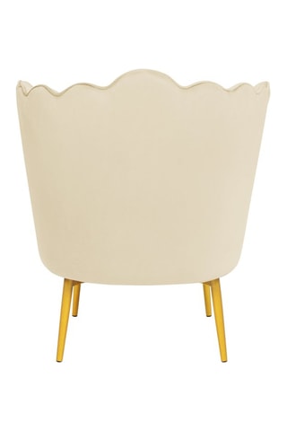 Fauteuil Arielle - Crème - Velours