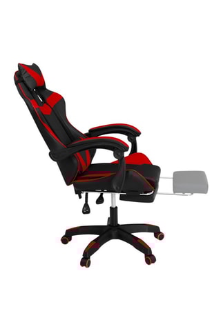 Fauteuil à roulettes - Noir et rouge