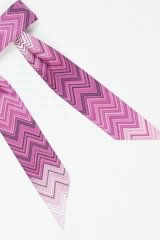 Bandeau en soie Violet