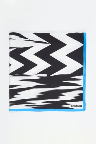 Carré en soie - Noir et blanc