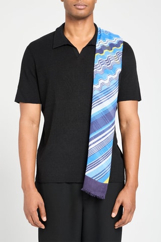 Carré - Bleu clair et écru