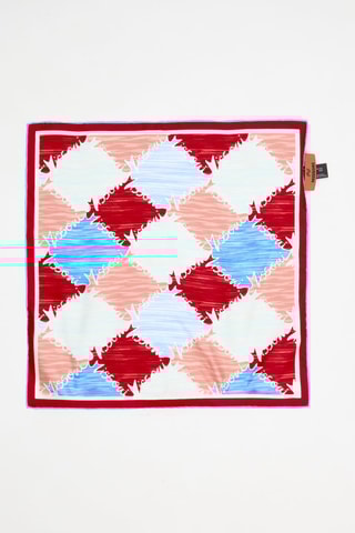 Carré en soie - Rouge