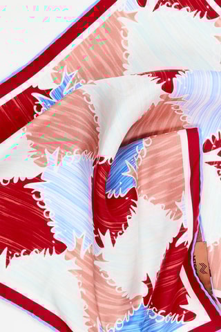 Carré en soie - Rouge