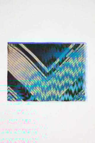 Foulard - Bleu et beige