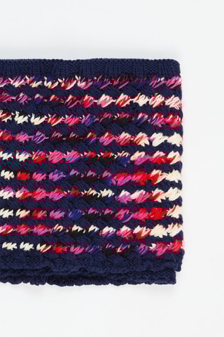 Snood en laine - Bleu marine