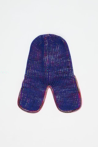 Bonnet aviateur en laine - Bleu marine