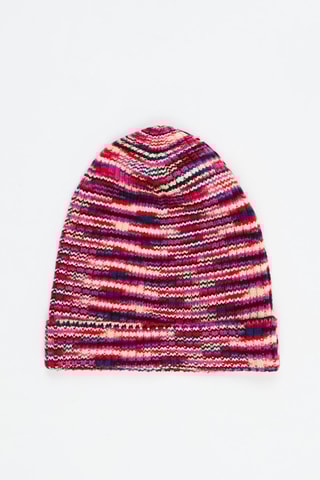 Bonnet en laine - Fuchsia et rouge