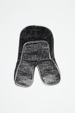 Bonnet aviateur en laine - Noir