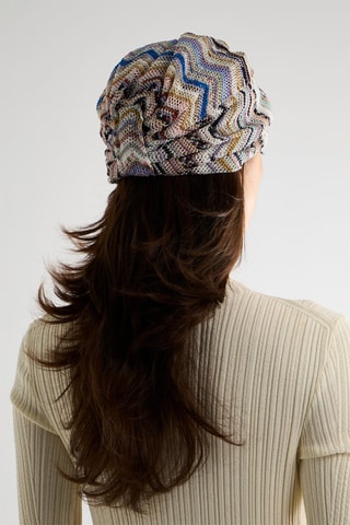 Turban - Blanc et mauve