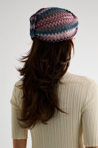 Turban - Rose et bleu marine