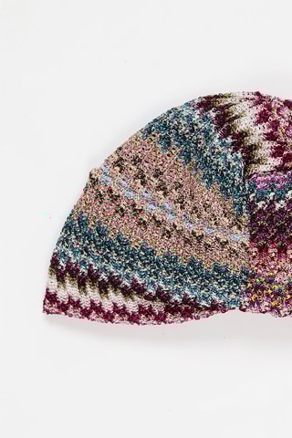 Turban - Fuchsia et beige