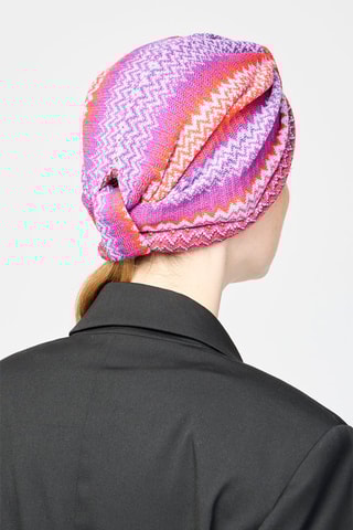Turban en laine - Mauve