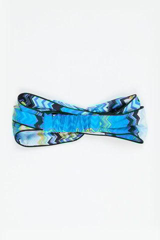 Bandeau en soie - Bleu cobalt