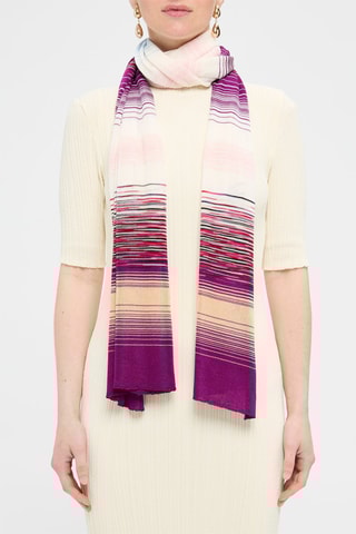 Echarpe - Fuchsia et écru