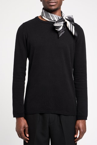 Carré en soie - Noir