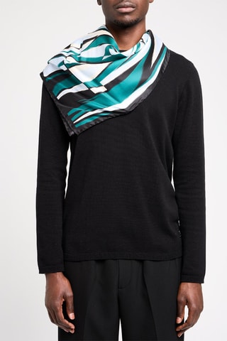 Carré en soie - Noir