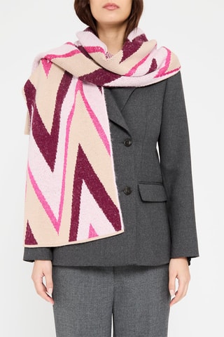 Echarpe en laine vierge et alpaga - Bordeaux