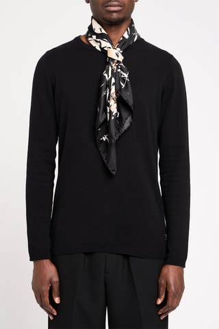 Carré en soie - Noir