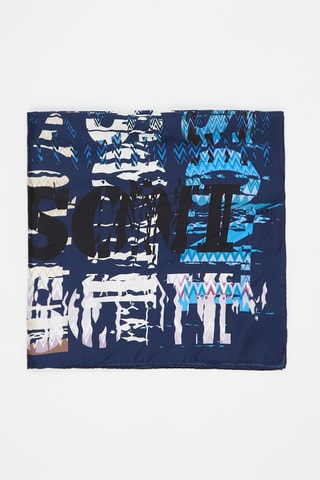 Carré en soie - Bleu marine