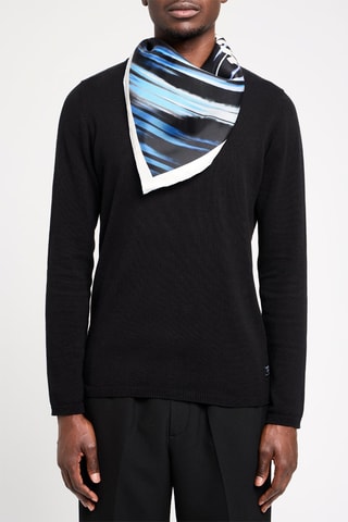 Carré en soie - Noir