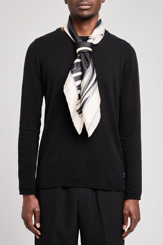 Carré en soie - Noir