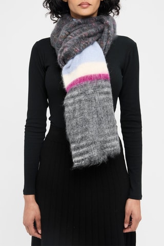 Echarpe en laine et mohair - Mauve