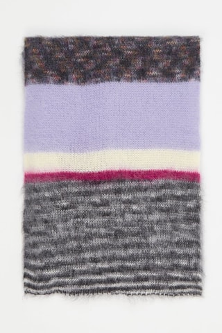 Echarpe en laine et mohair - Mauve