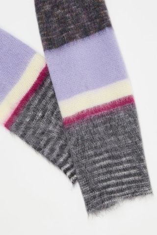 Echarpe en laine et mohair - Mauve