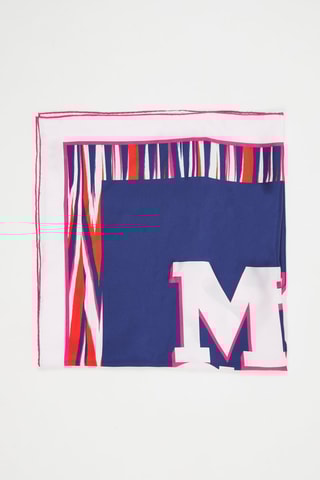 Carré en soie - Bleu marine