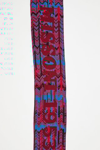 Echarpe - Rouge et bleu cobalt