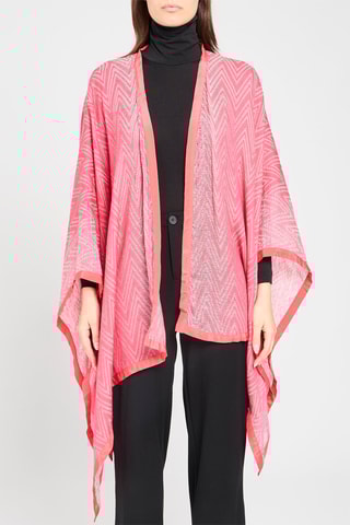 Echarpe en laine et lin - Rouge