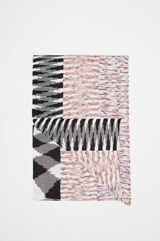 Echarpe Blanc et rose