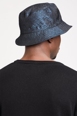 Bob en soie - Bleu marine chiné