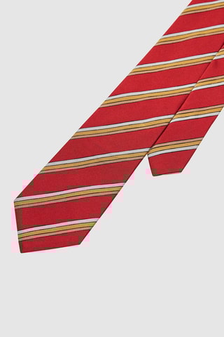 Cravate en soie Rouge