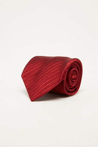 Cravate en soie Rouge