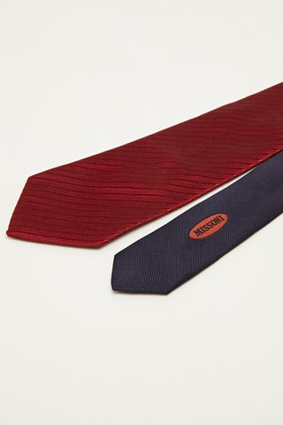 Cravate en soie Rouge
