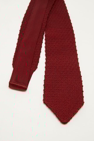 Cravate en soie Rouge