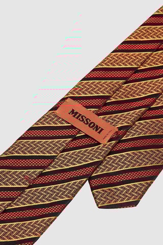 Cravate en soie Marron et noir