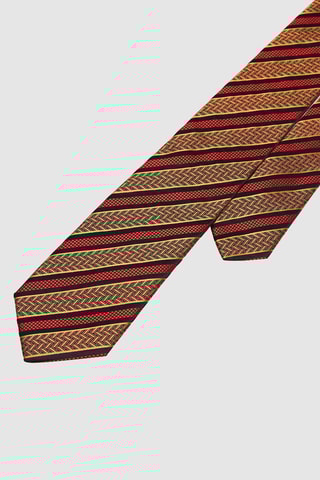 Cravate en soie Marron et noir