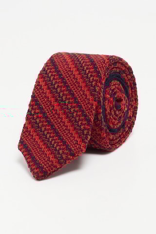Cravate en laine Rouge
