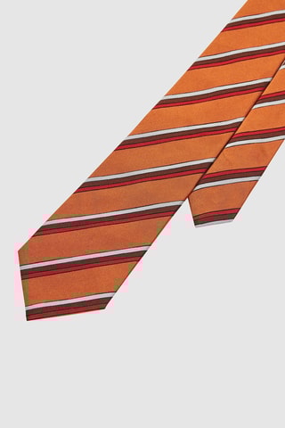 Cravate en soie Orange