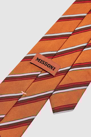 Cravate en soie Orange