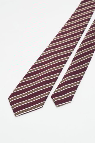 Cravate en laine et soie Bordeaux