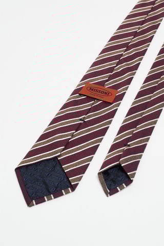Cravate en laine et soie Bordeaux