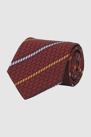 Cravate en soie Bordeaux