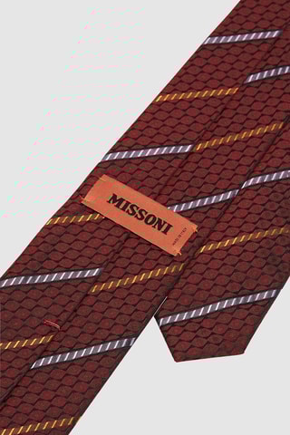 Cravate en soie Bordeaux