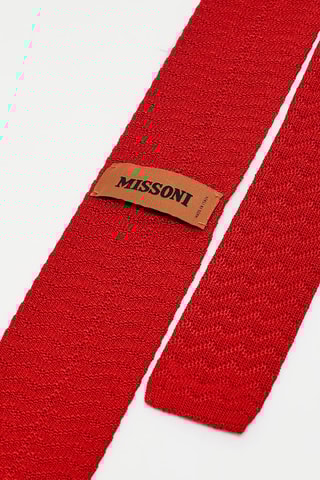 Cravate en soie Rouge