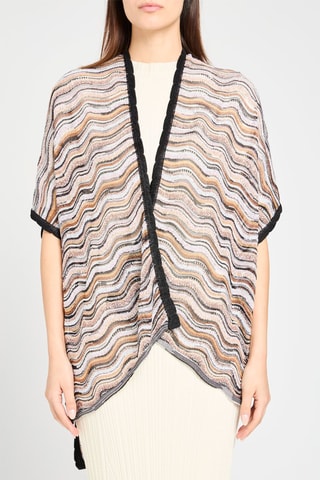 Poncho - Marron et noir